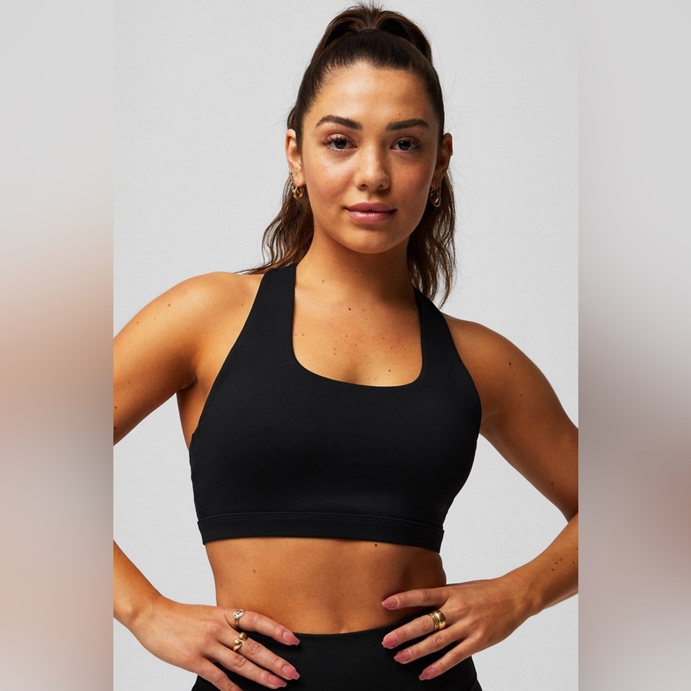 Fabletics Black Racerback Sports Bra